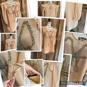 Beautiful Blush colored blouse. Boutique purchase